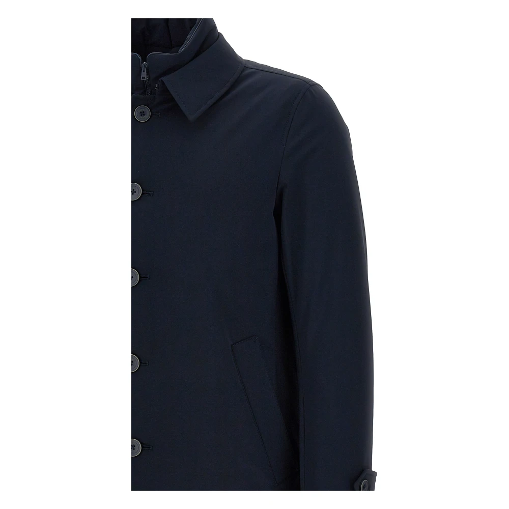 Herno Ultralichte Nylon Jas Blue Heren