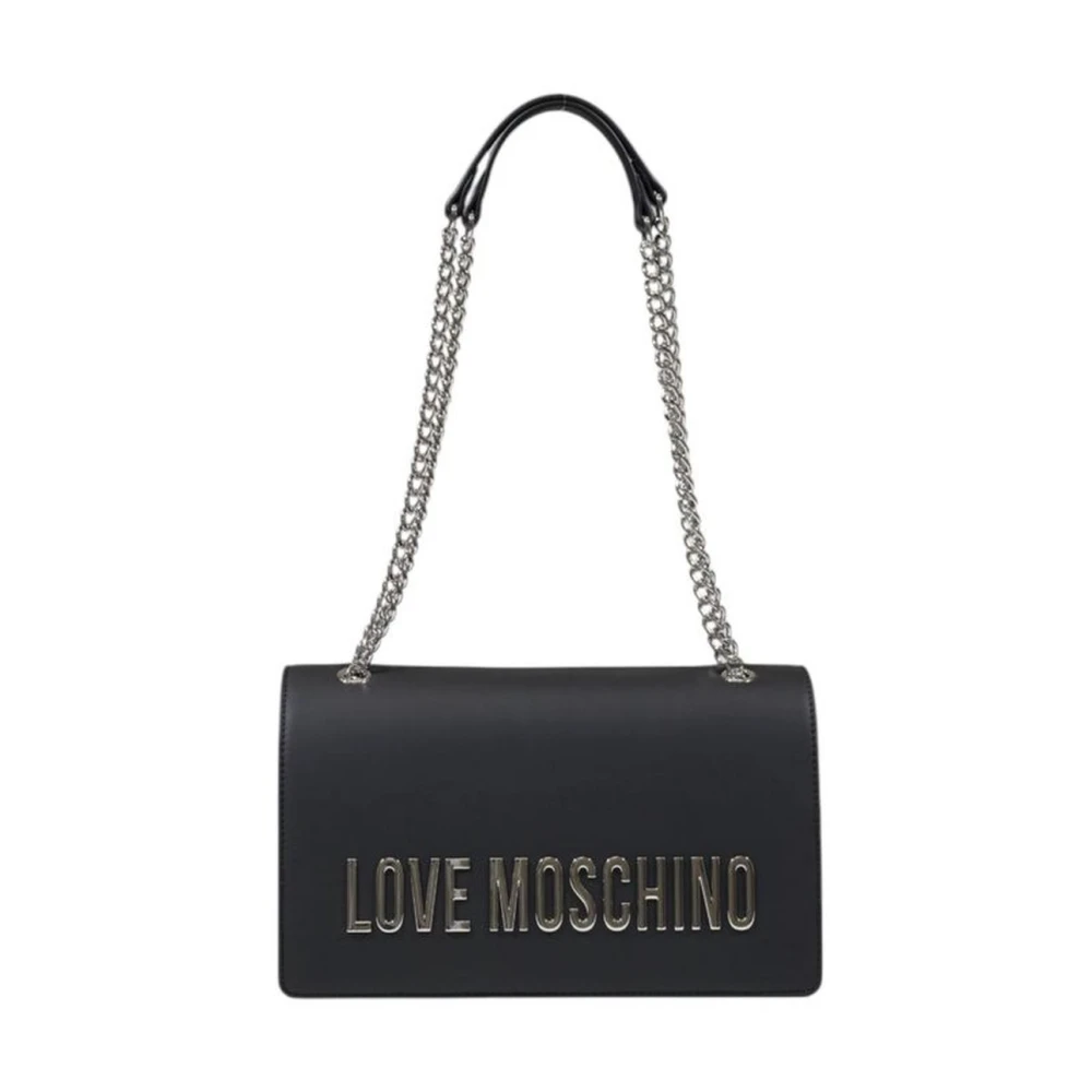 Love Moschino Grijze Polyethyleen Handtas Dames Medium Gray Dames