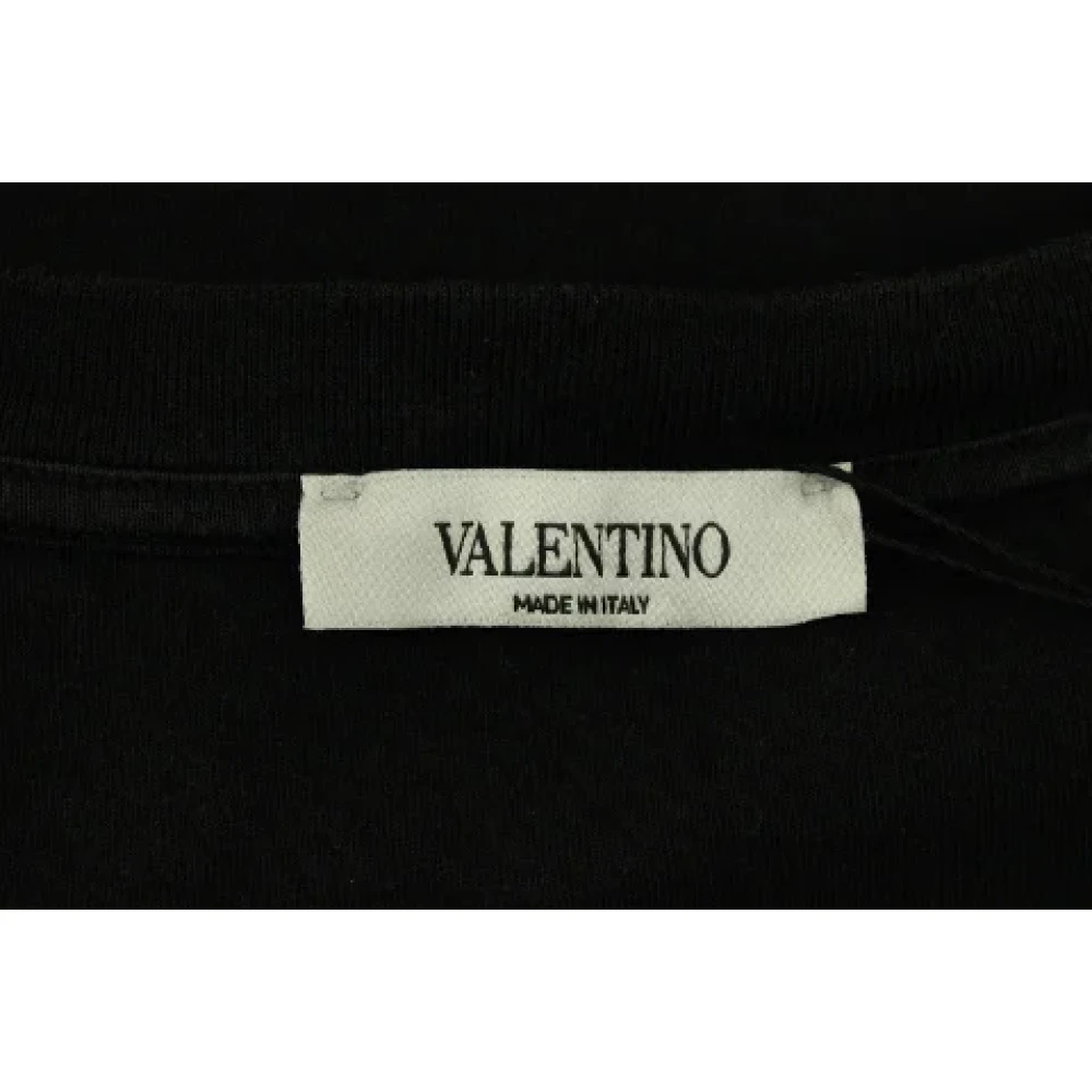 Valentino Vintage Pre-owned Cotton tops Black Heren