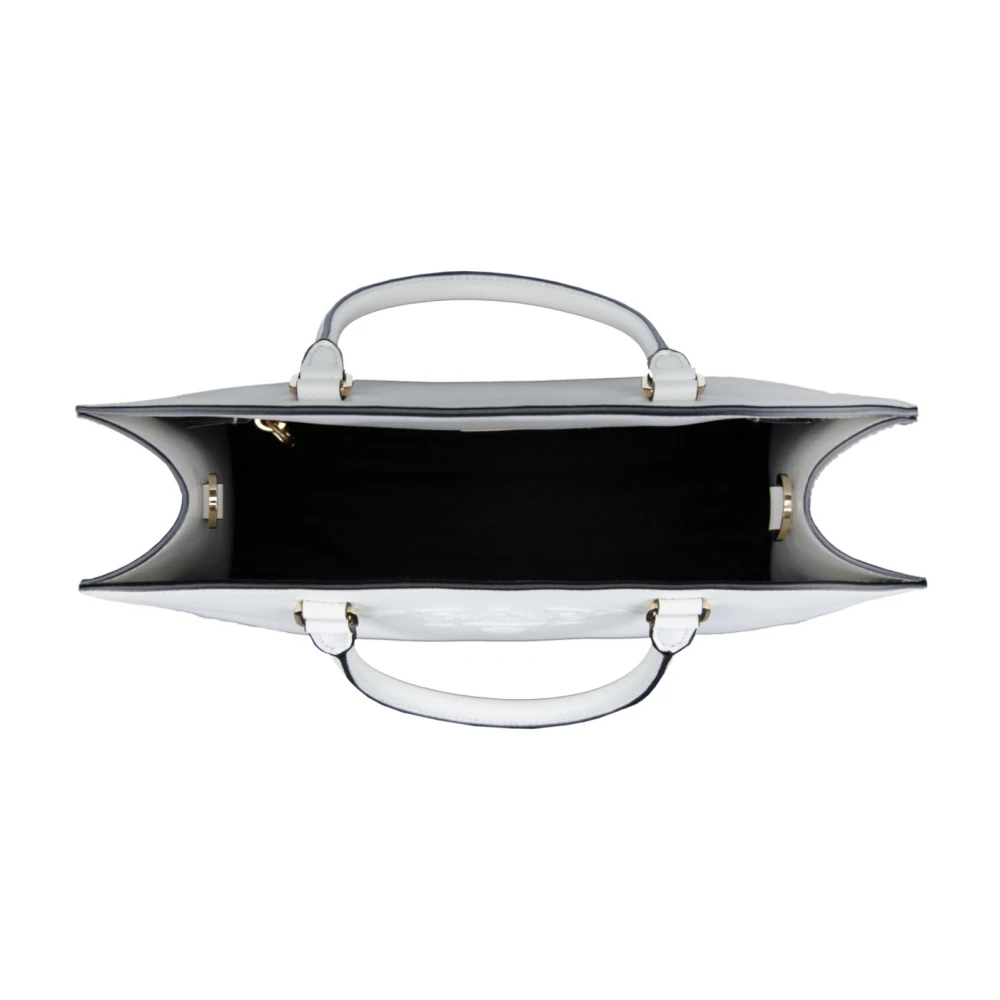 Prada Dames Saffiano Leren Schoudertas White Dames