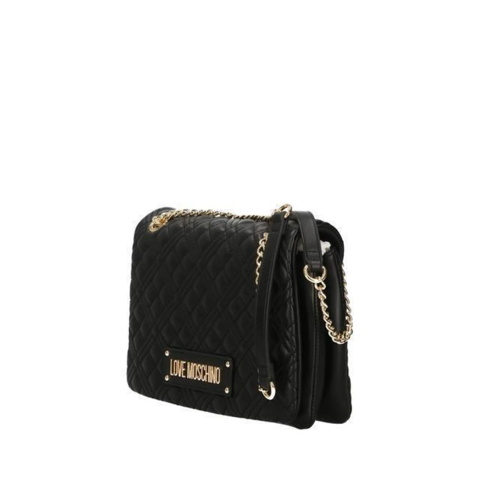Love Moschino Gewatteerde PU Schoudertas Black Dames
