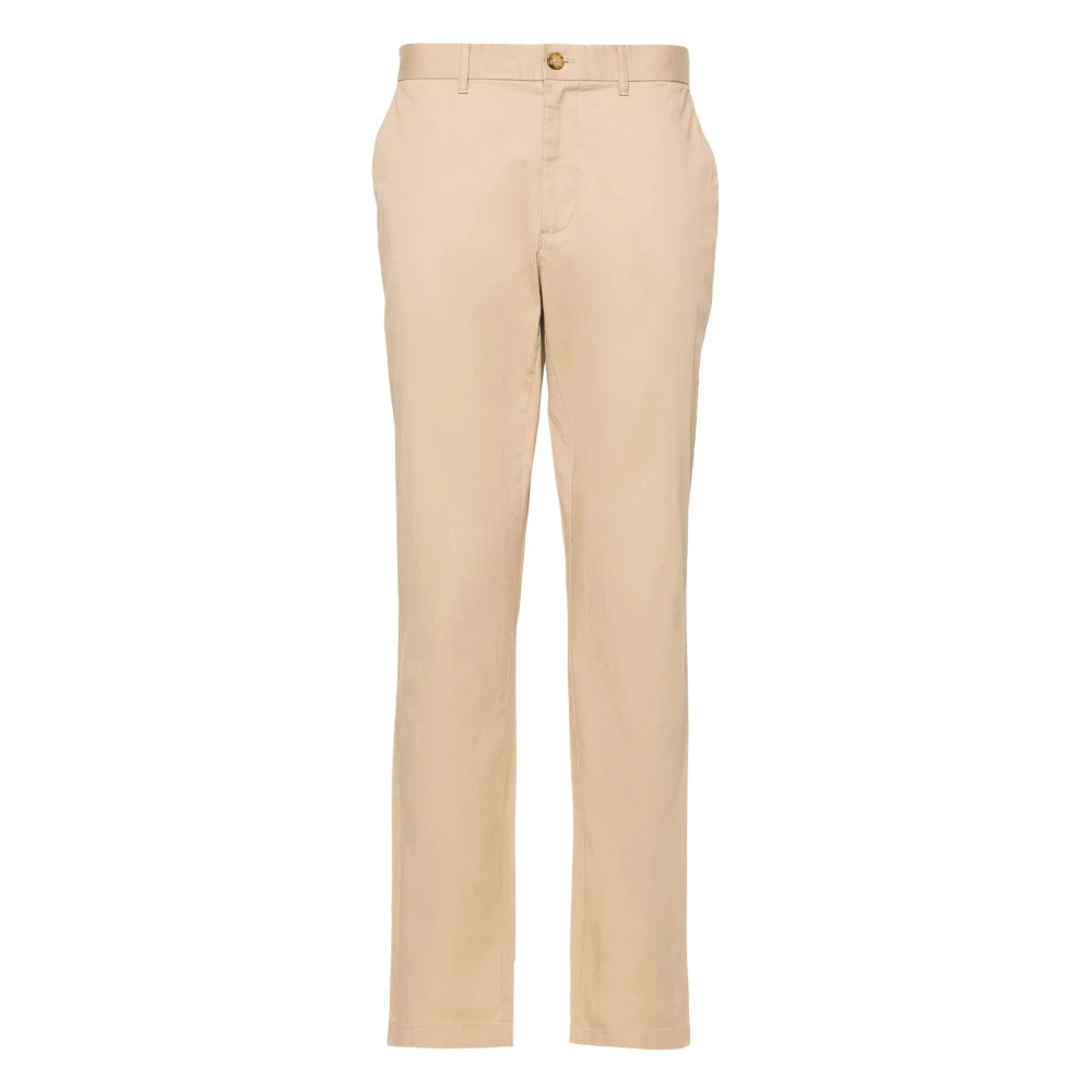 Michael Kors Men's Beige Slim-Fit Cotton Blend Chino Trousers - Chinos - W33 - Trousers