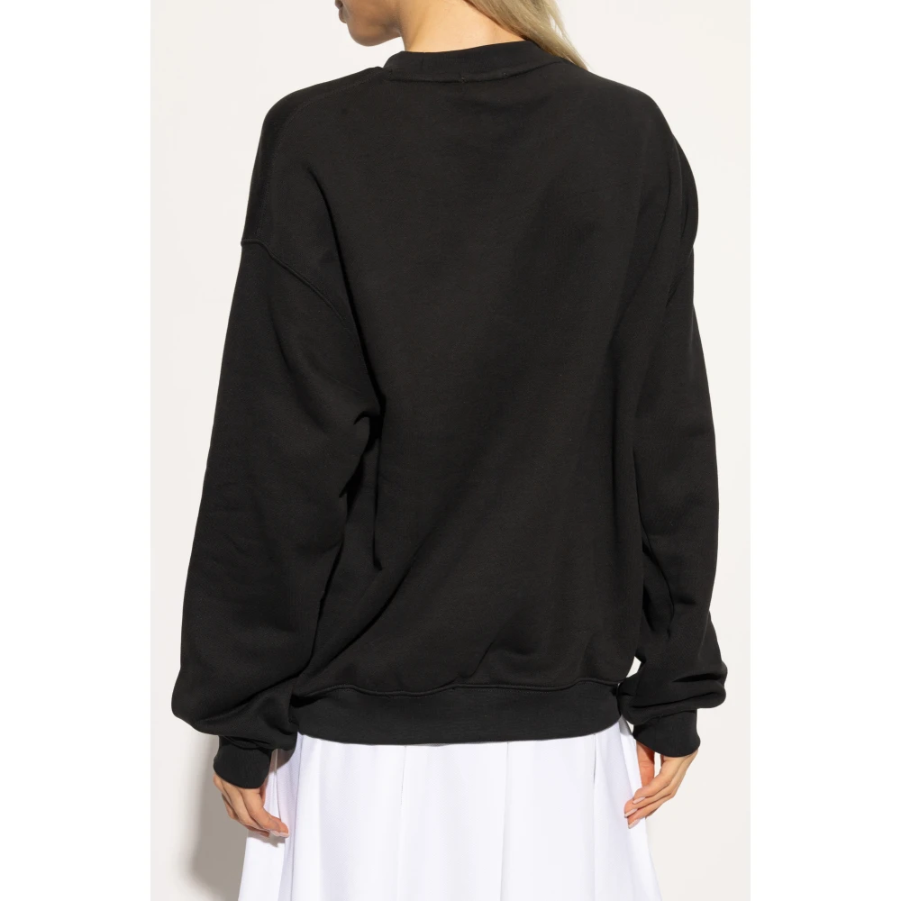 Lacoste Sweatshirt met logo Black Unisex