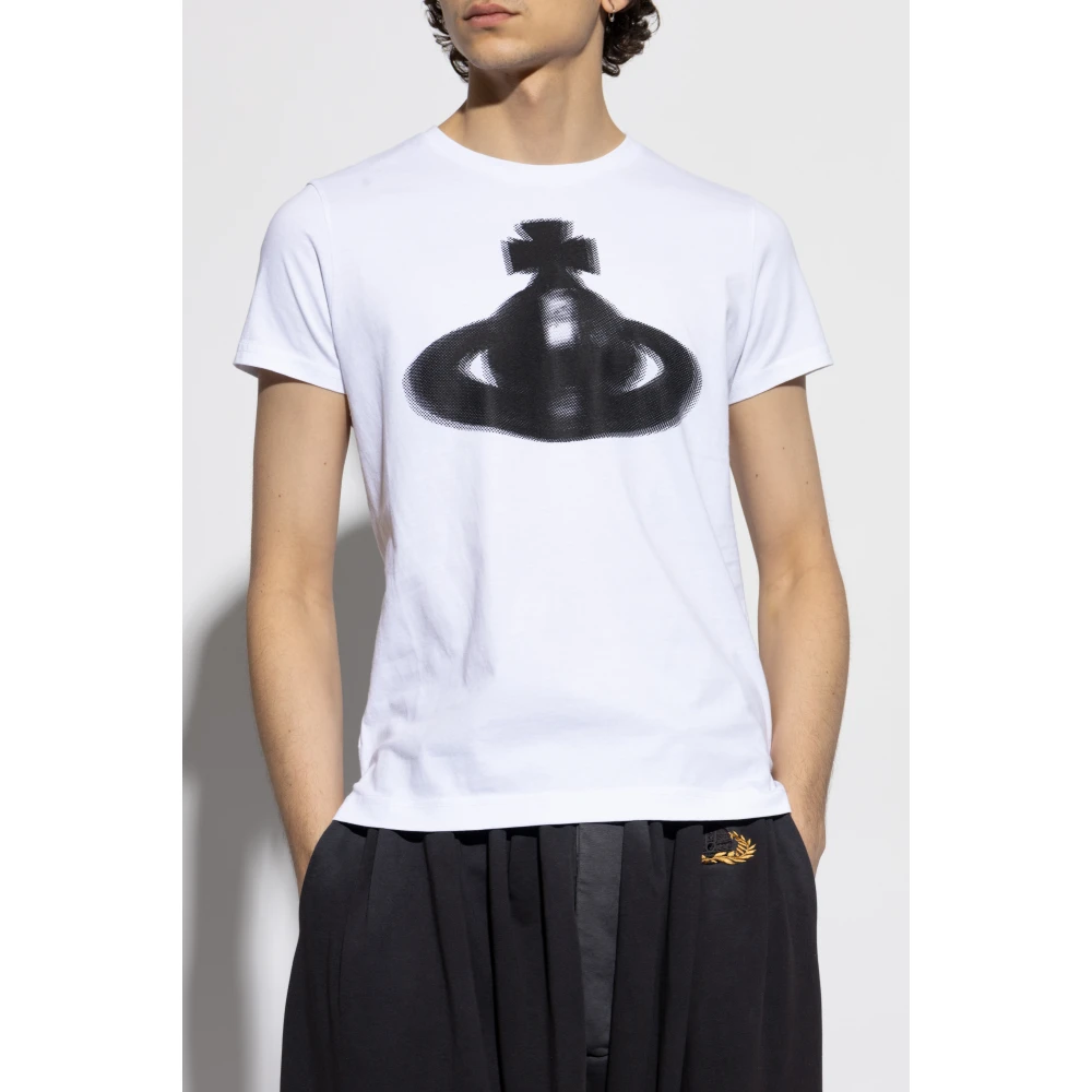 Vivienne Westwood T-shirt met logo White Heren