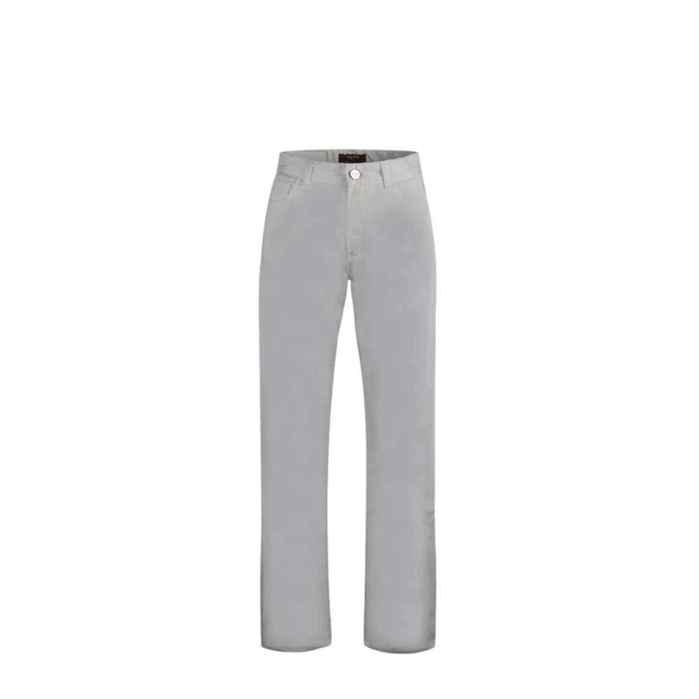 Moorer Women's White Slim-Fit Trousers, 2XS, Slim-Fit Trousers