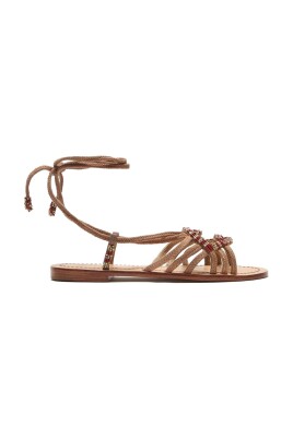 Minetom Sandali Donna Boho Estivi | Peep Toe Con Anello | Suola Gomma | Infradito Romani Floreali Spiaggia - 5