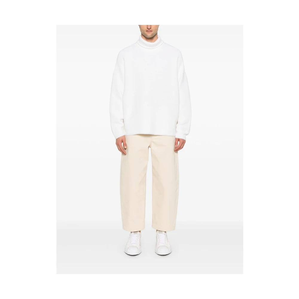 Fear Of God Ivoor Wit Geribbeld Gebreide Trui White Heren