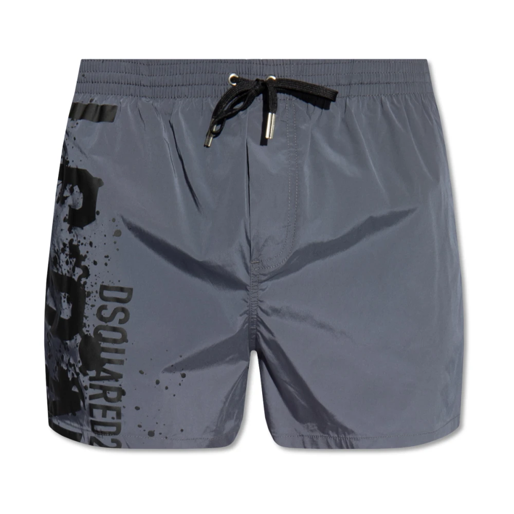 Dsquared2 Zwembroek met logo Gray Heren