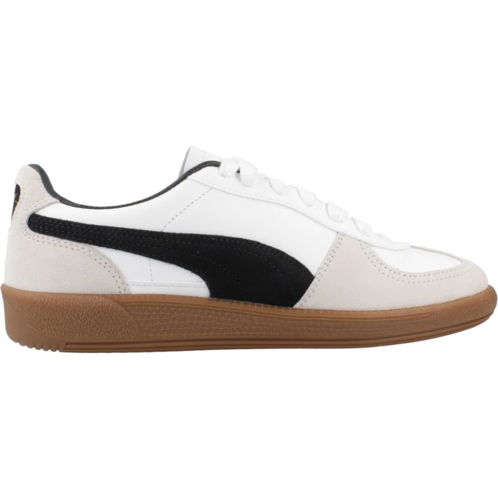 Puma White,Multicolor Stijlvolle Sneakers Voor Stadsleven,Leren Palermo Sneakers