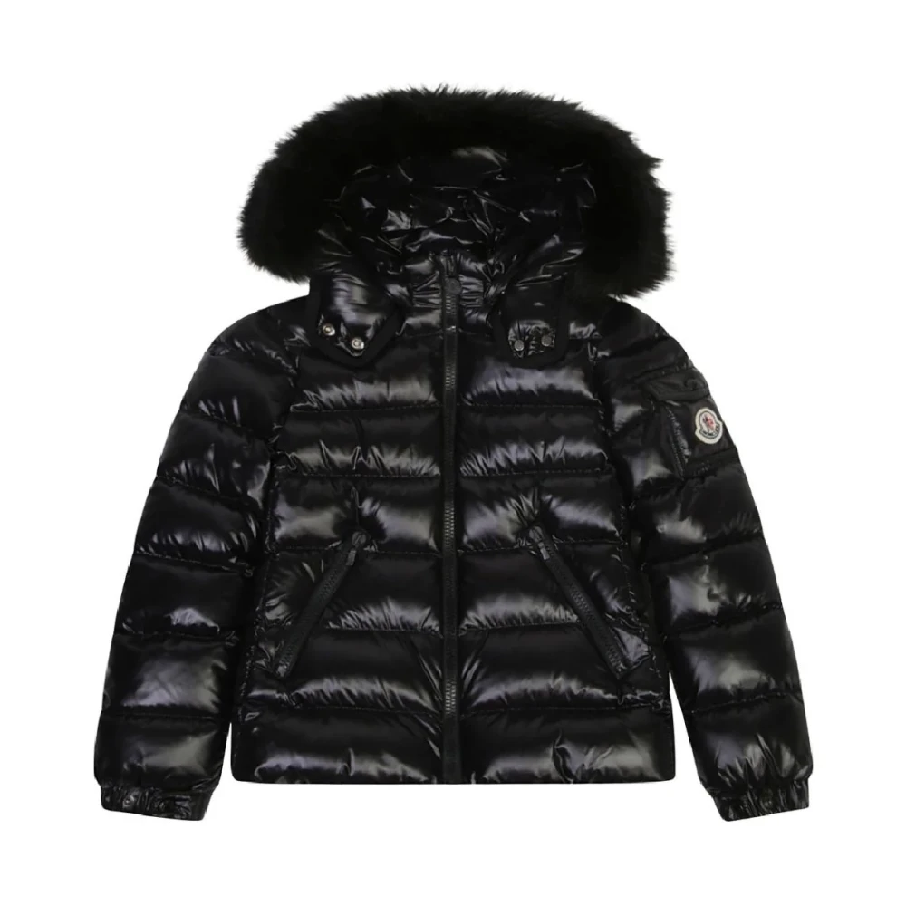 Moncler Kids Girls Black Badyf Down Jacket - Image 2