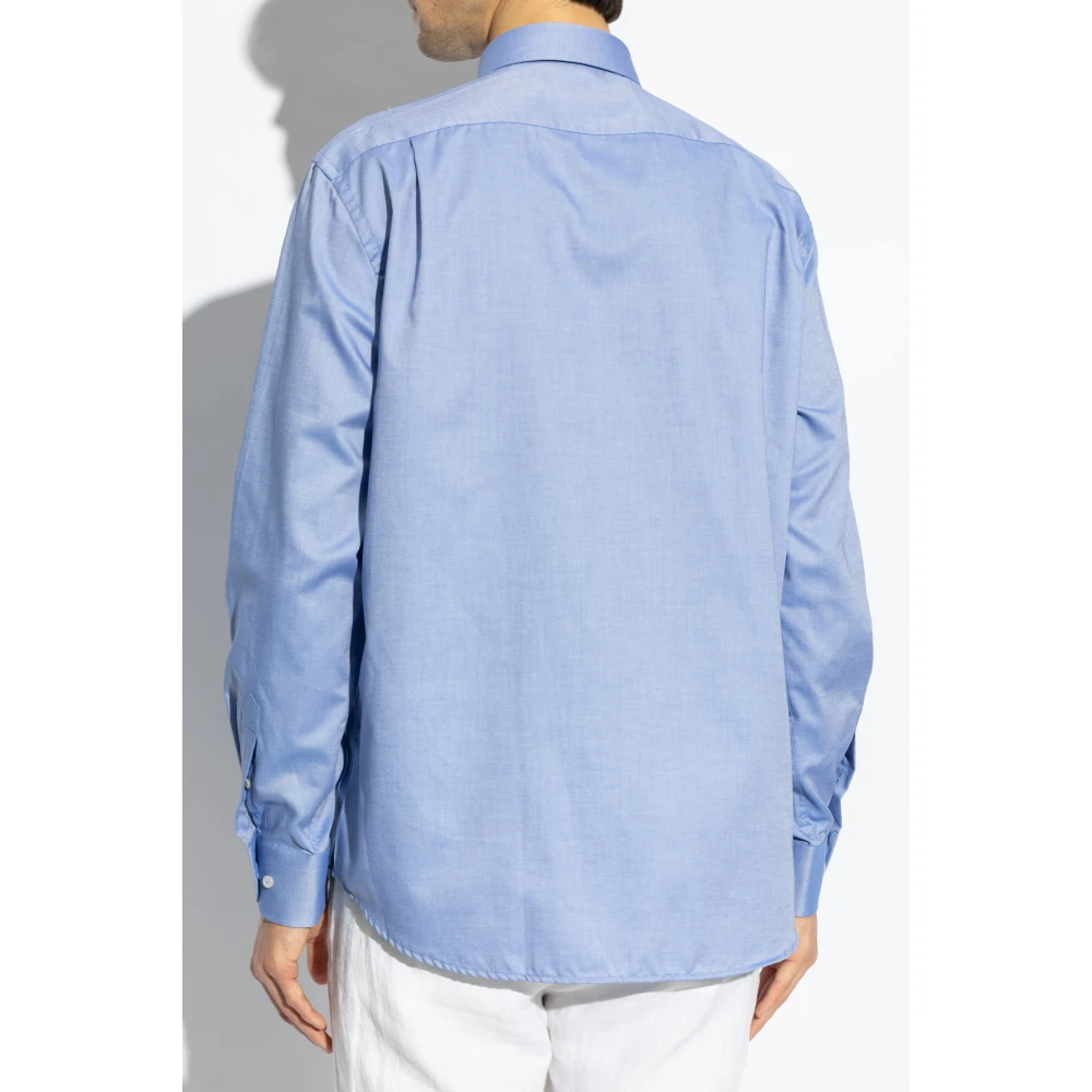 PAUL & SHARK Katoenen shirt met zak Blue Heren