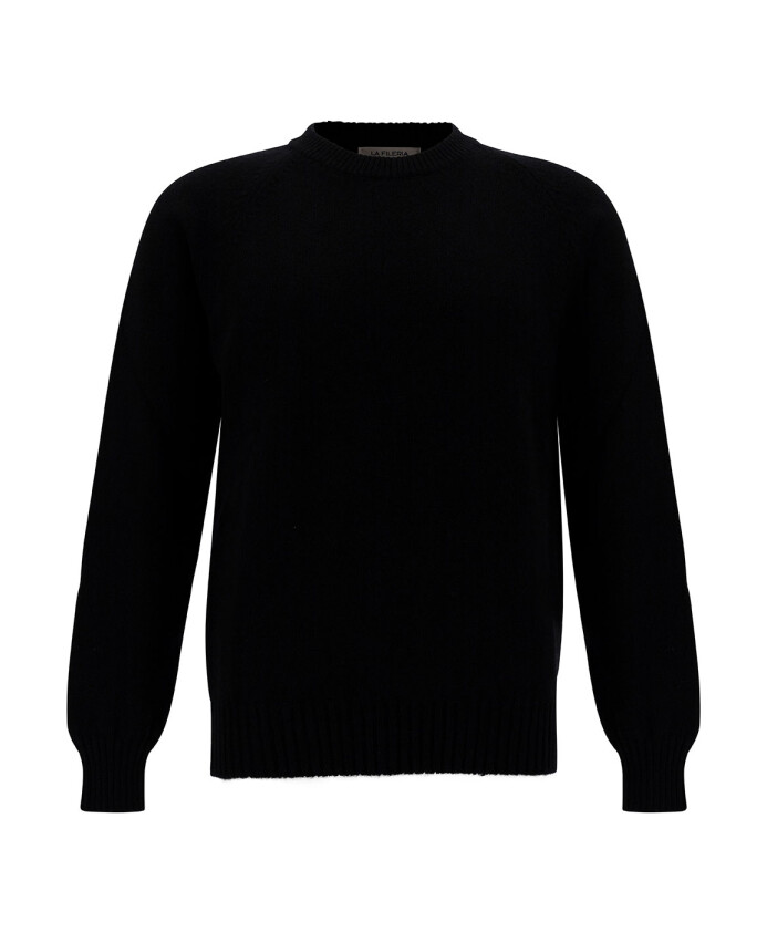 zwarte-cashmere-wol-crewneck-sweater