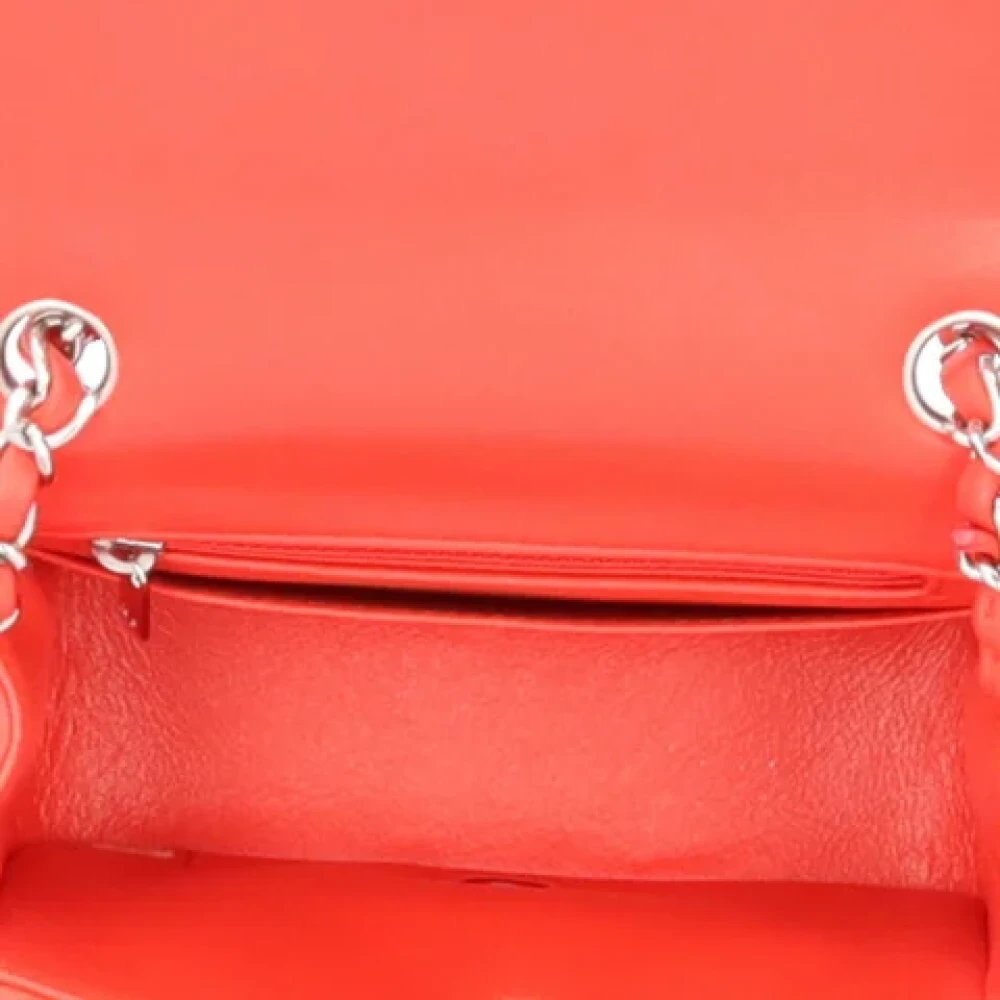 Chanel Vintage Pre-owned Leather shoulder-bags Red Dames