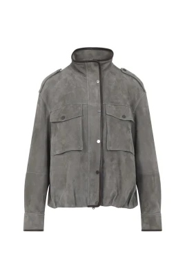 Suede Utility Jacket
