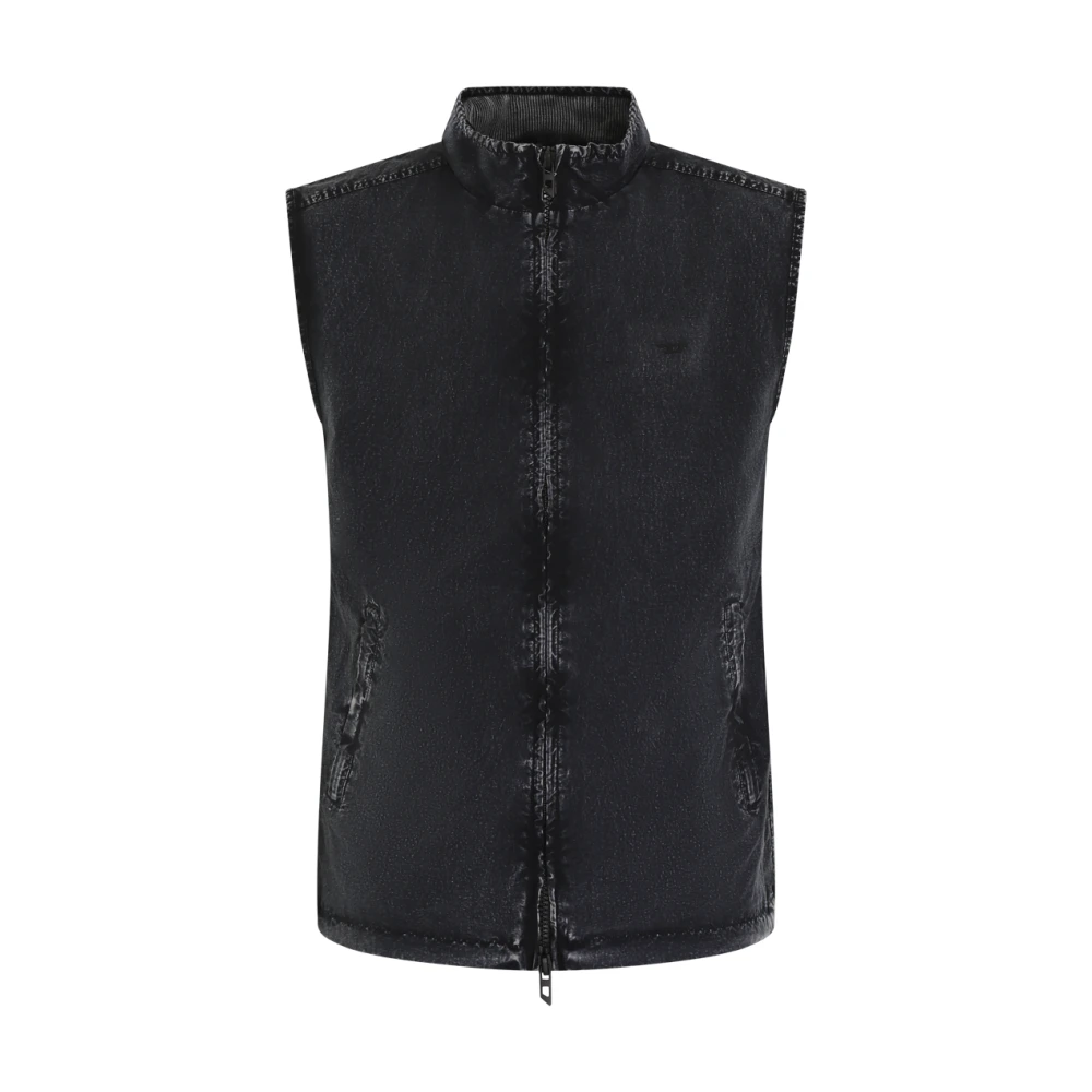 Diesel Men's Blue Waistcoats, S, Bodywarmer Jacket For