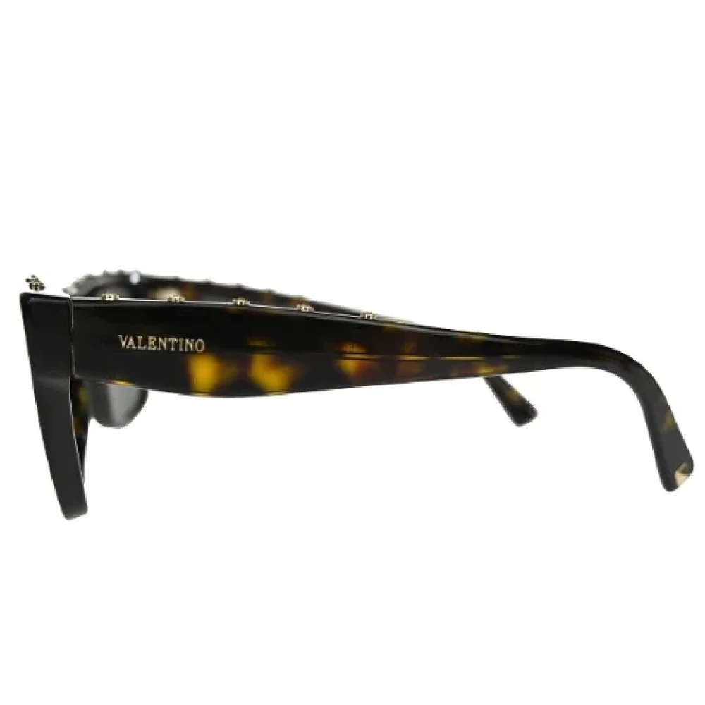 Valentino Vintage Pre-owned Fabric sunglasses Black Dames