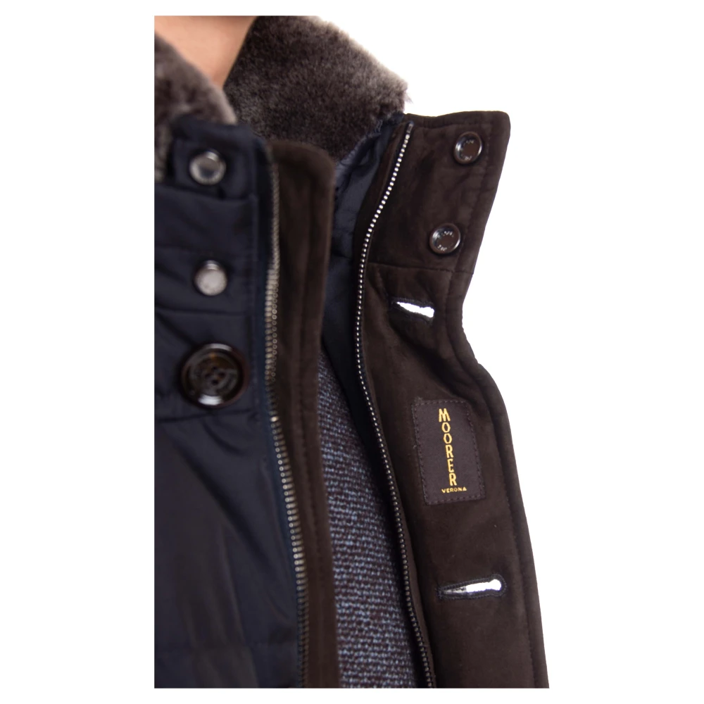 Moorer Blauwe Bomberjack Audenio-GF Blue Heren