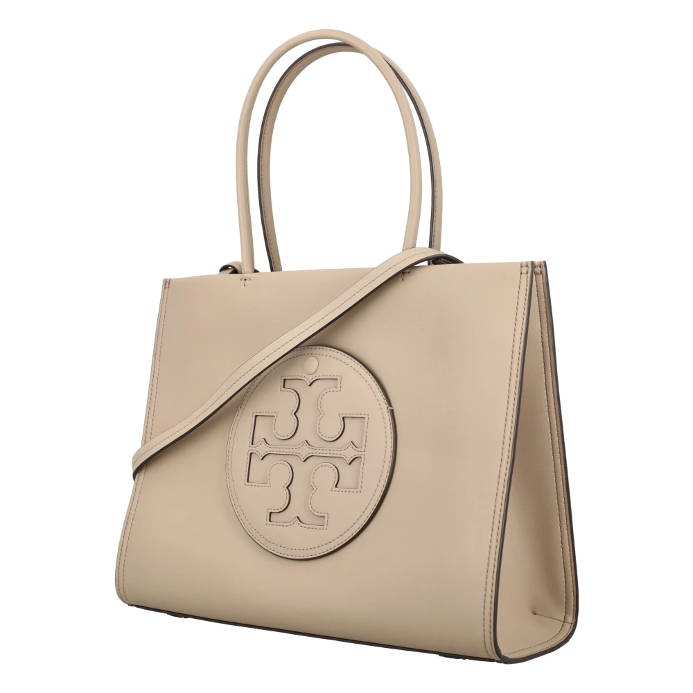 TORY BURCH Ella Bio Kleine Tote Tas Beige Dames