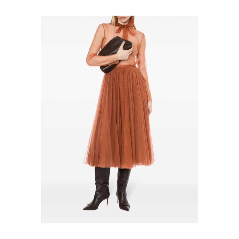 Philosophy di Lorenzo Serafini Bruine Gonna Rokken Brown Dames