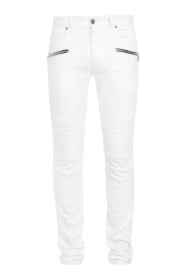 Ribbed-knee Slim-fit Jeans