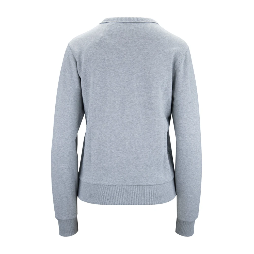 Burberry Dames Pullover Sweater met Geborduurd Logo Gray Dames