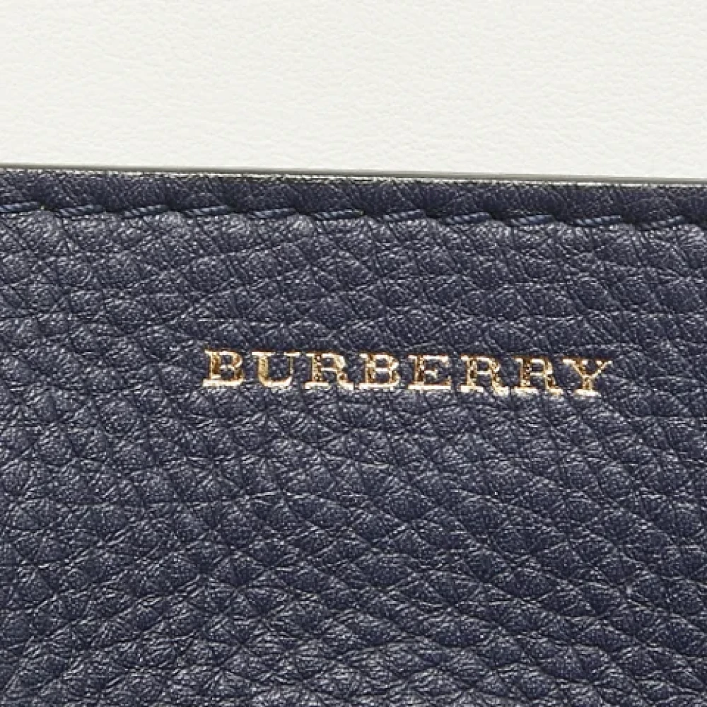 Burberry Vintage Pre-owned Leather totes Blue Dames