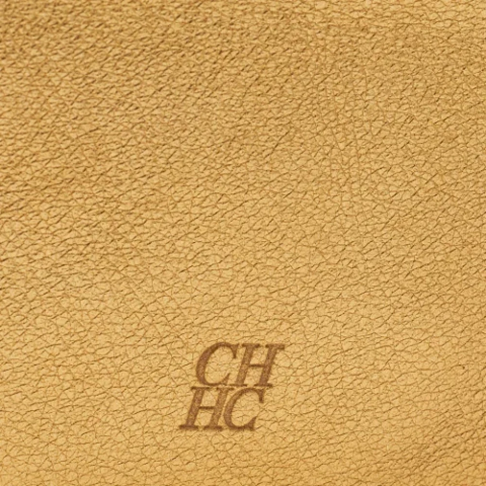 Carolina Herrera Pre-owned Leather wallets Yellow Dames
