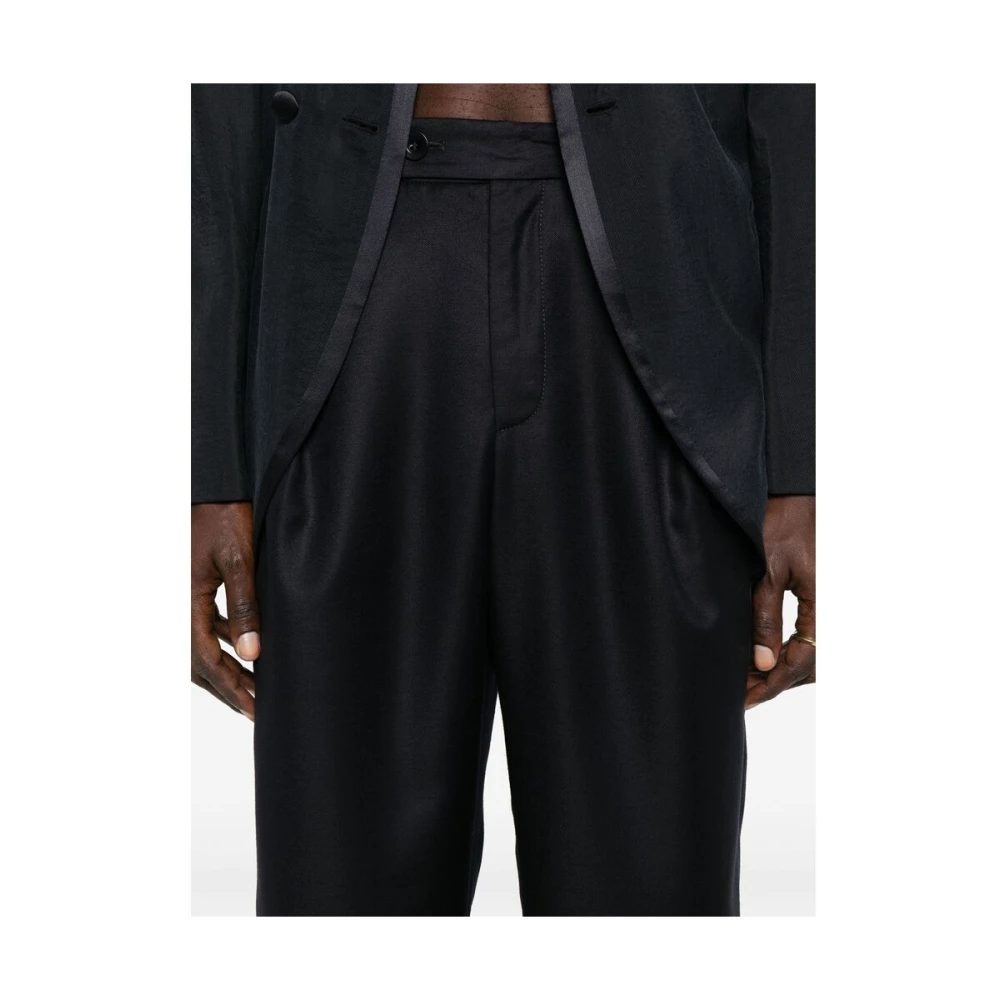 A.p.c. Navy Blauwe Chino Stijl Broek Blue Heren