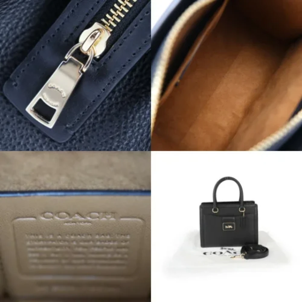 Coach Pre-owned Leather handbags Black Dames