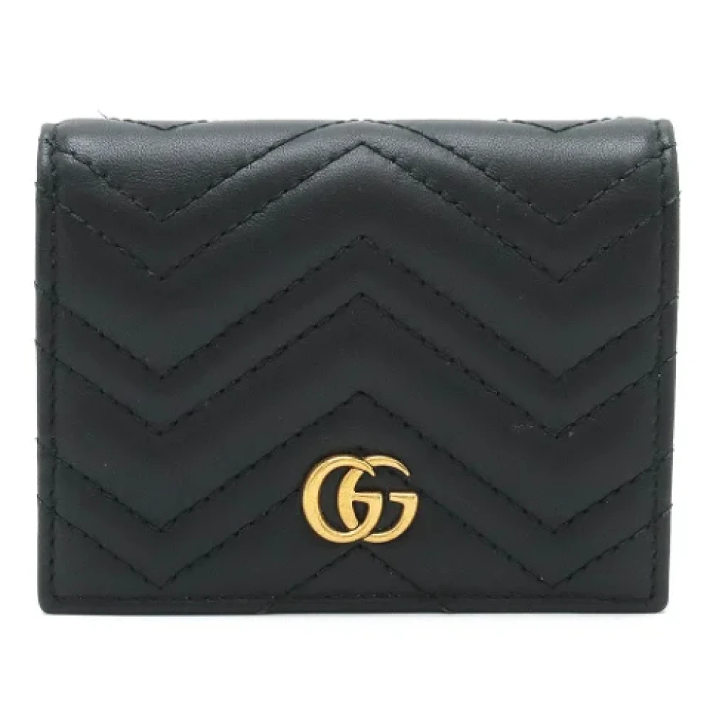 Gucci Vintage Pre-owned Leather wallets Black Dames