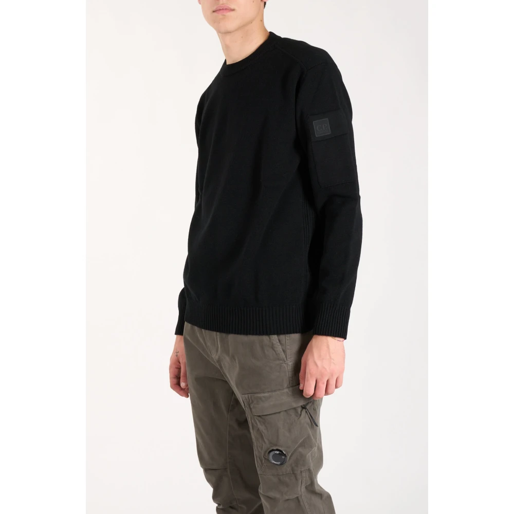 C.P. Company Fijne Merinowollen Trui Black Heren