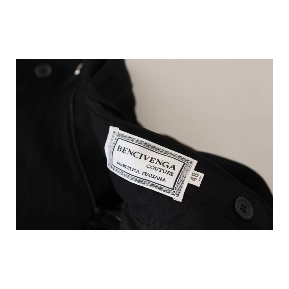 Bencivenga Zwarte Slim-fit Broek Black Heren