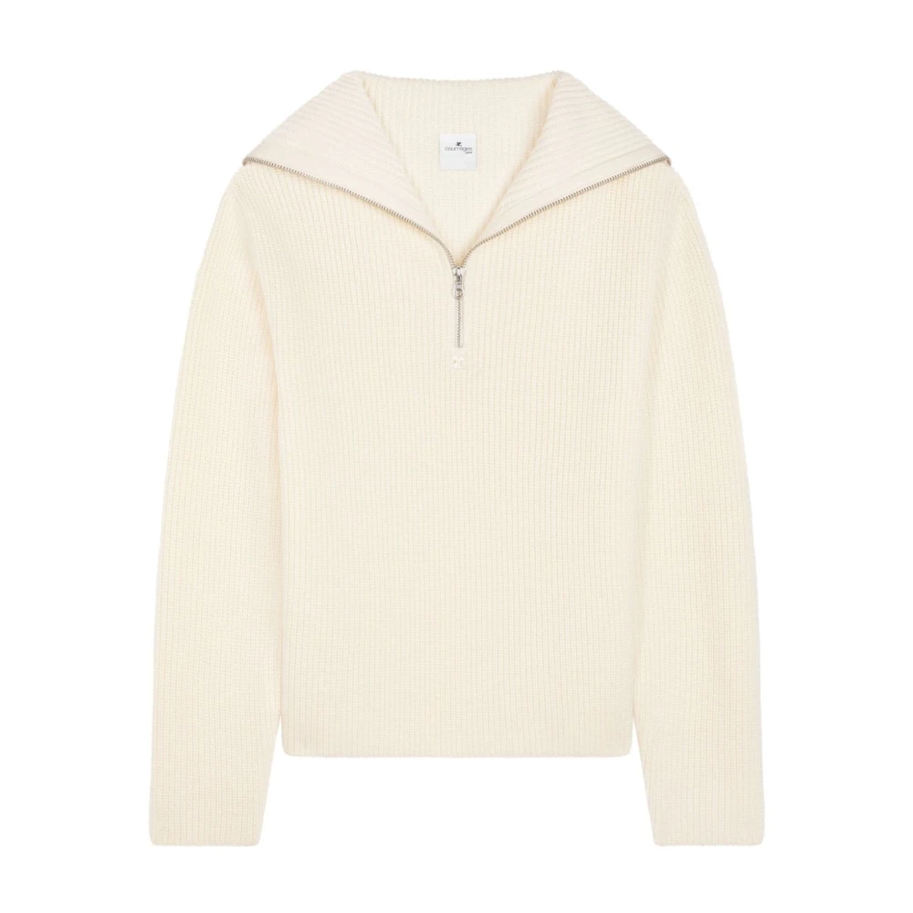 Courrèges Natuurlijke Sweater Pullover Stijl 0079 Beige Dames