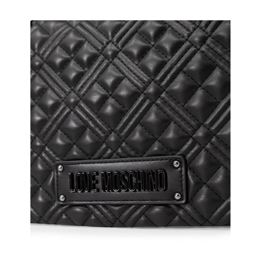 Love Moschino Stijlvolle Polyethyleen Handtas Collectie Black Dames