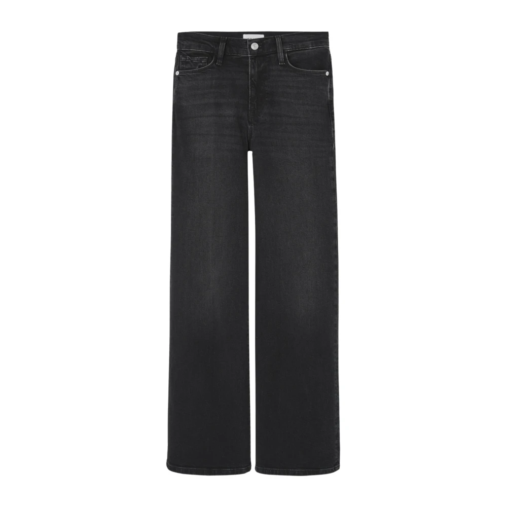 Frame Zwarte Gewassen Jeans Black Dames