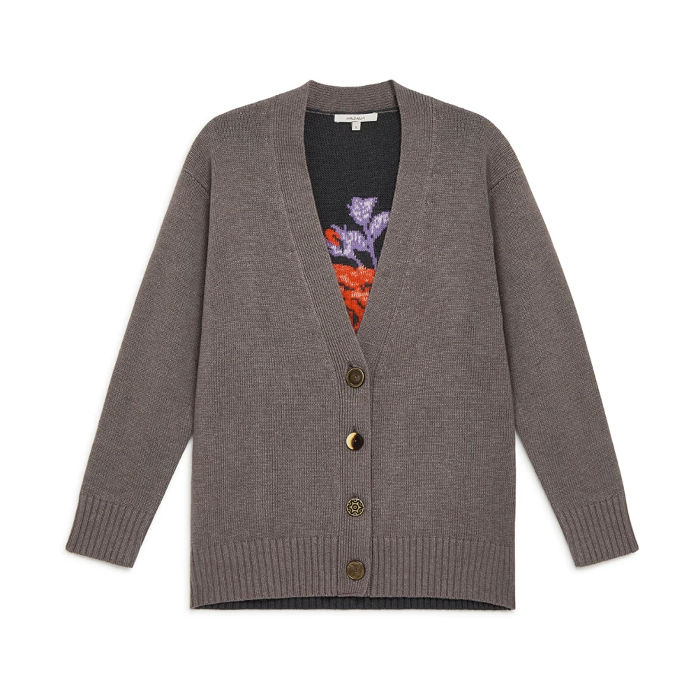 Maliparmi Stijlvolle Cardigan voor Vrouwen Gray Dames