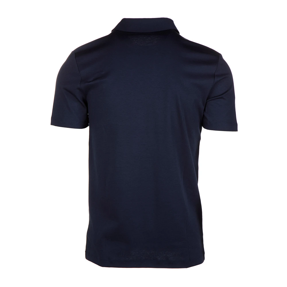 Michael Kors Effen Logo Polo Shirt Blue Heren