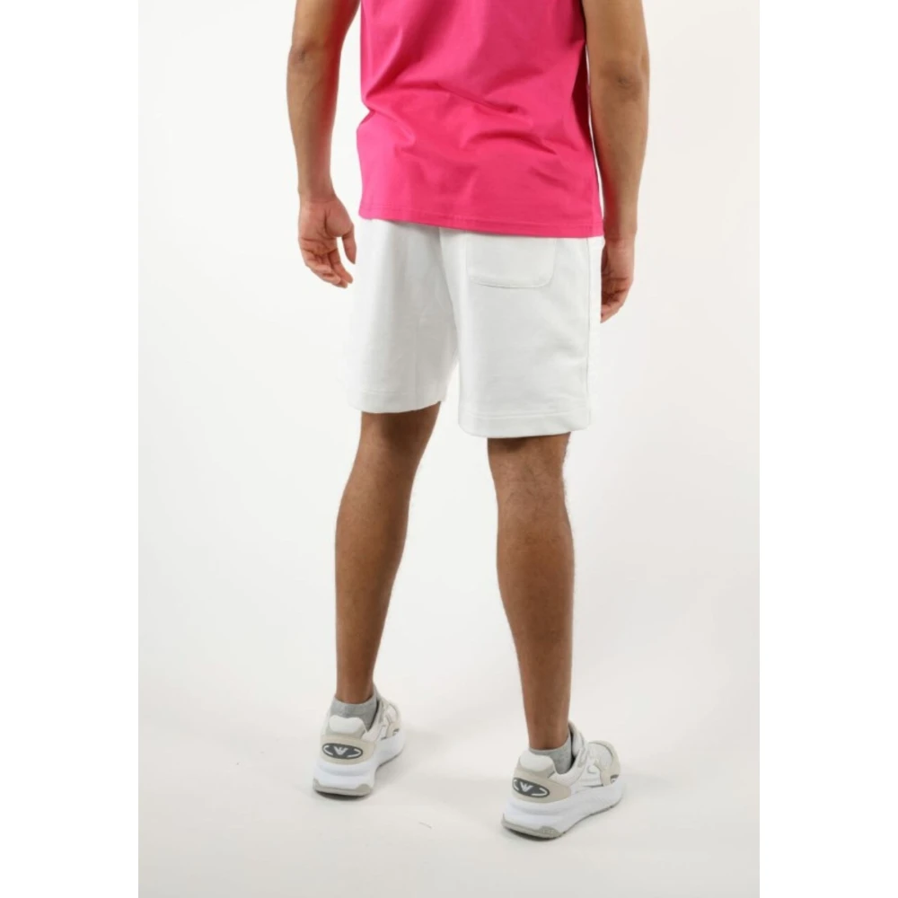 Moschino Heren Logo Banded Shorts White Heren
