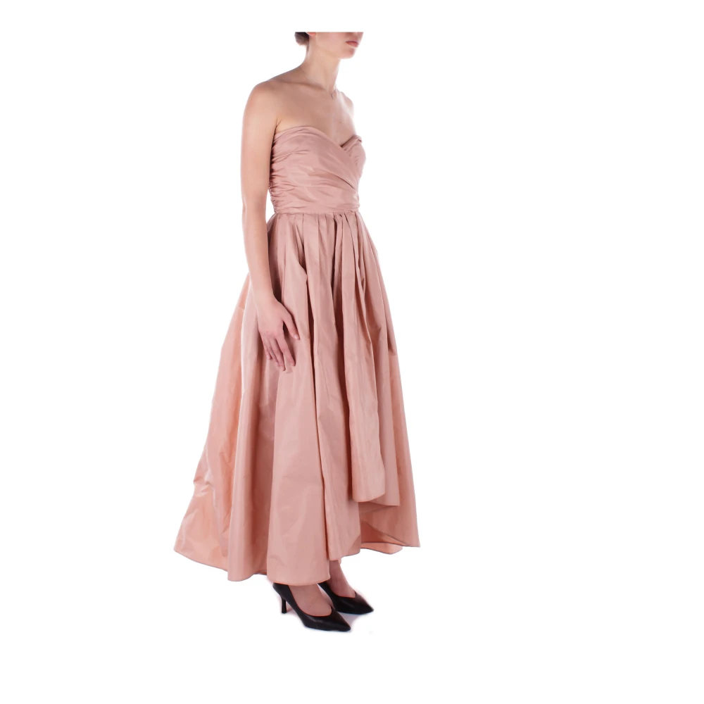 pinko Elegante Roze Jurk met Zijrits Pink Dames