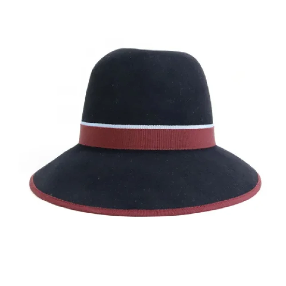 Hermès Vintage Pre-owned Wool hats Black Dames