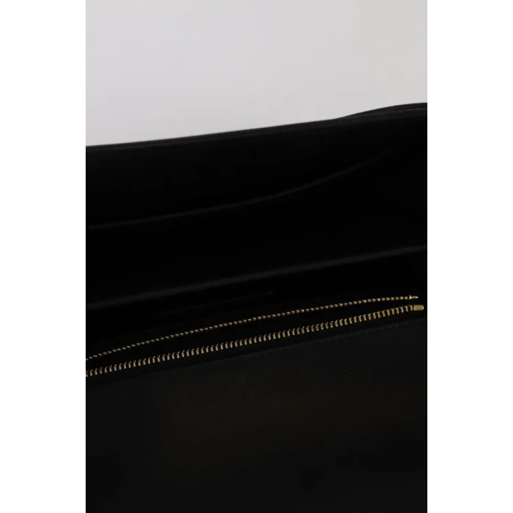 Saint Laurent Vintage Pre-owned Leather shoulder-bags Black Dames