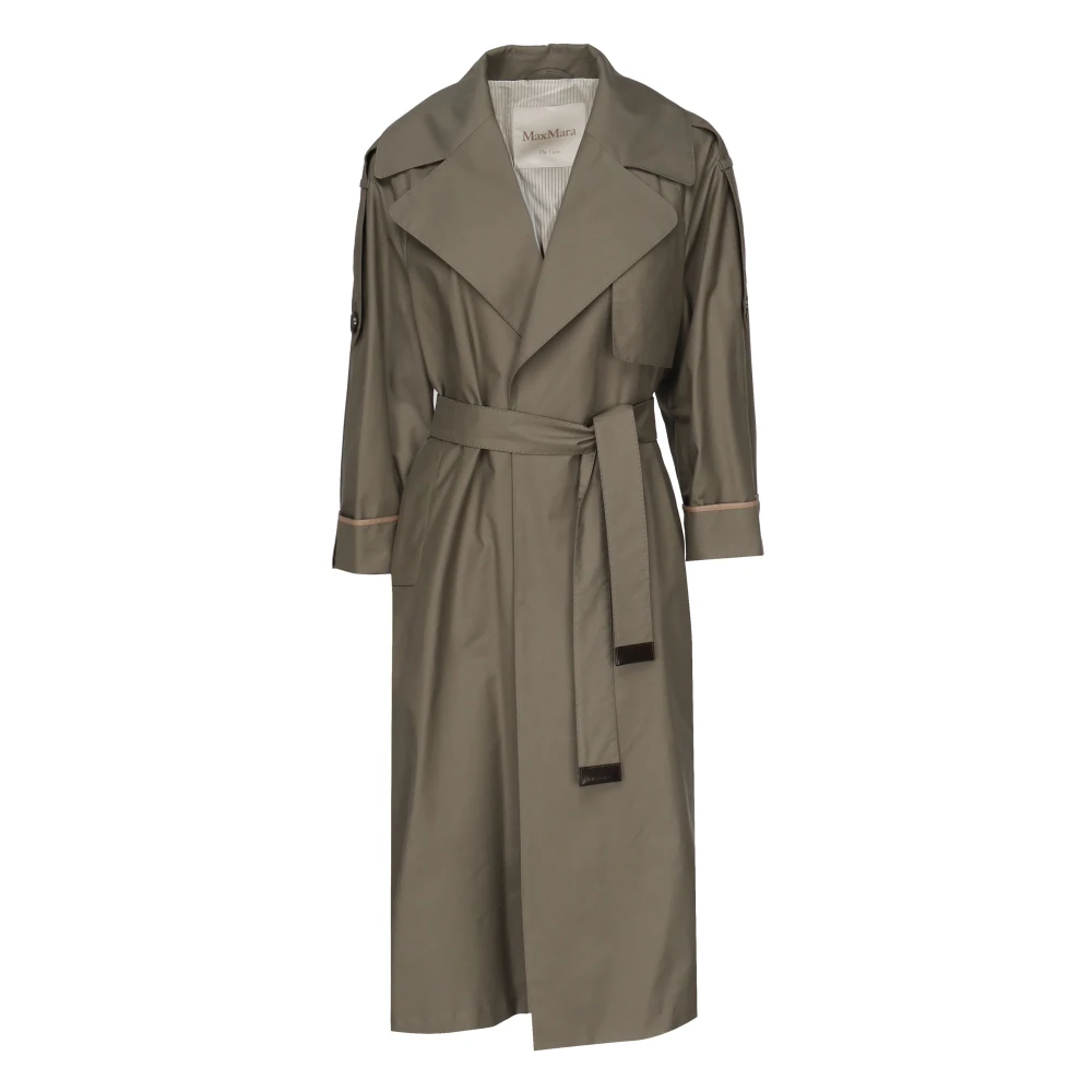 Max Mara Groene Jassen met Afneembare Riem Green Dames