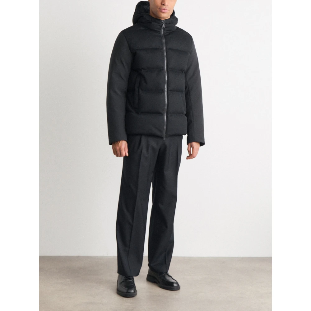 Colmar Zwarte gewatteerde jas met capuchon Black Heren