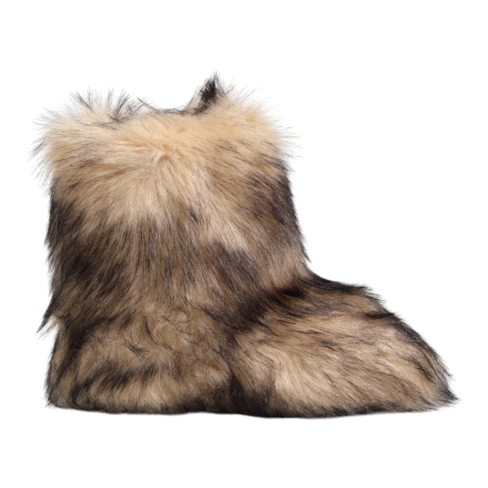 Dolce & Gabbana Women's Brown Winter Boots, 11 Uk, Ski Short Boots