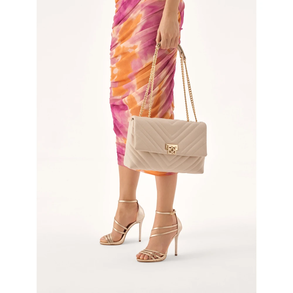Kazar Gewatteerde tas met klep Beige Dames