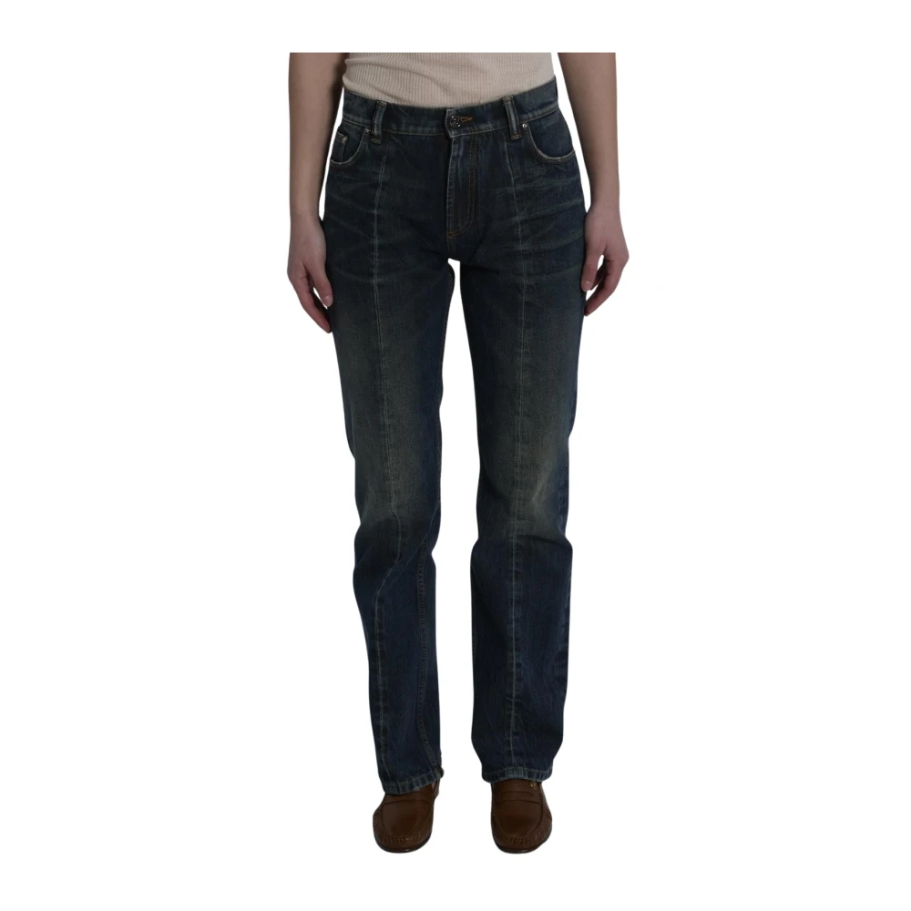 Versace Donna Blu Jeans Dritti - Immagine 3