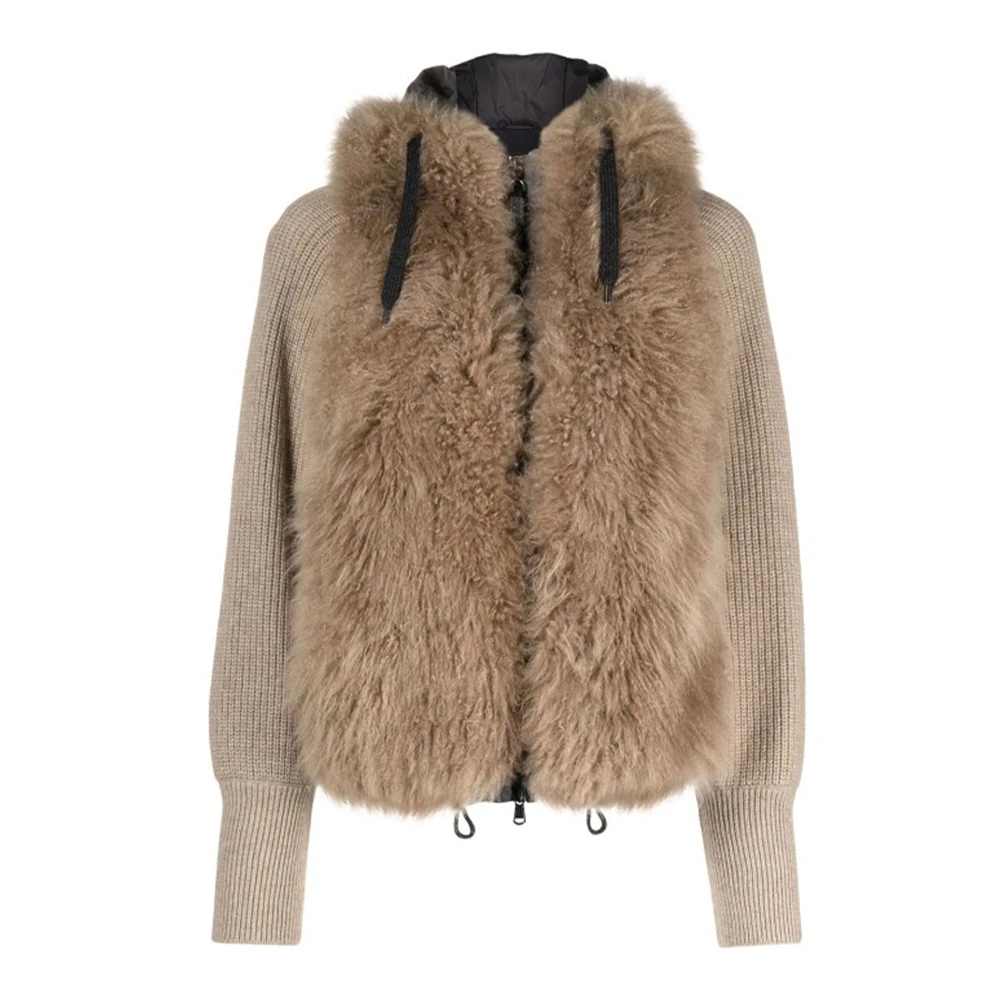 Jackets > Faux Fur & Shearling Jackets - - Brunello Cucinelli - Modalova