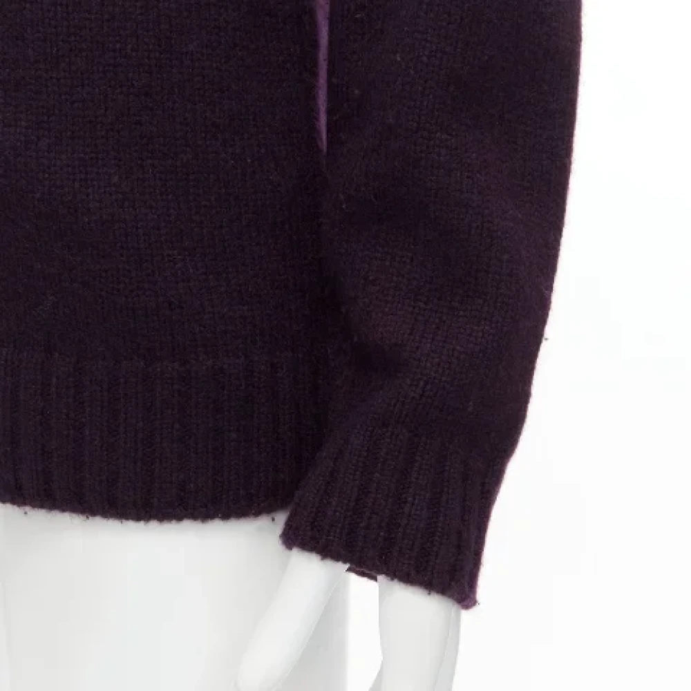 Hermès Vintage Pre-owned Cashmere tops Purple Dames