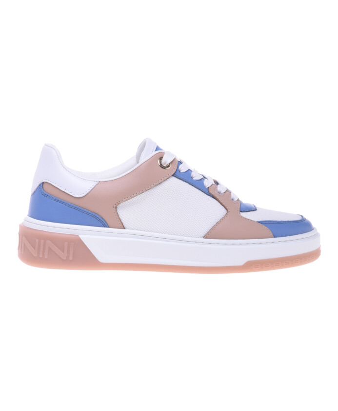 nude-leather-and-light-blue-fabric-trainer