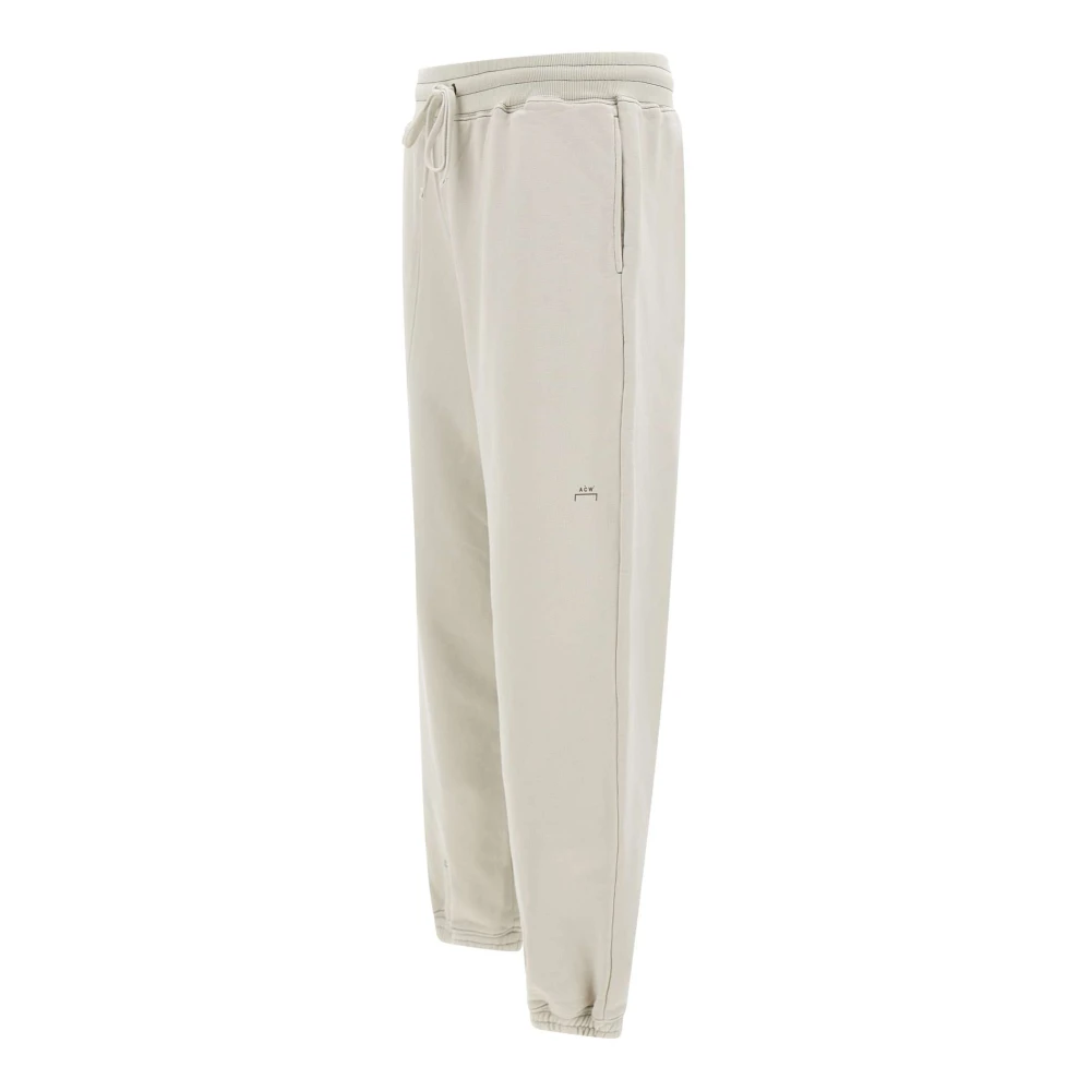 A-Cold-Wall Beige Katoenen Jogger met Geborduurde Logo's Beige Heren